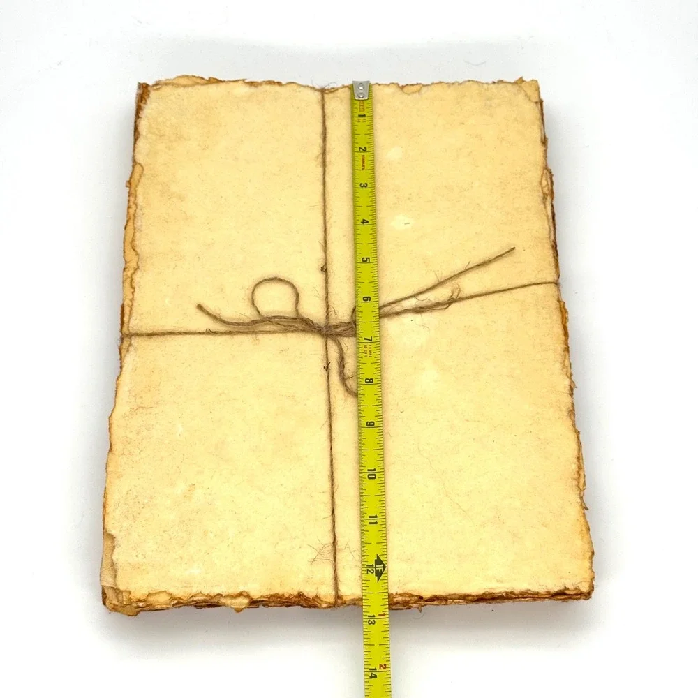Leather Village Handmade Cotton Paper Deckle Edge Vintage Stationery Box New